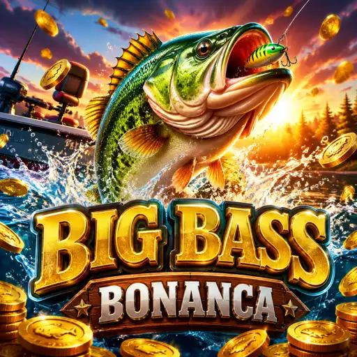 Big Bass Bonanza com pescador e anzol na pesca de prêmios