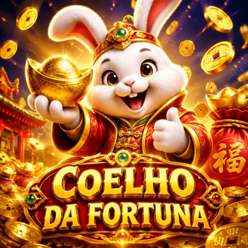 Fortune Rabbit com coelho da fortura e moedas douradas