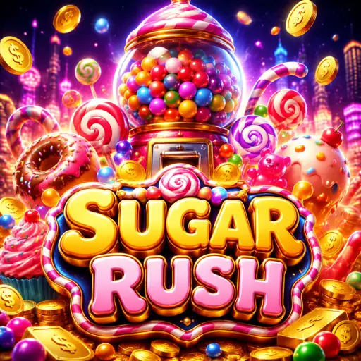 Sugar Rush com gomas de doces em grade 7x7