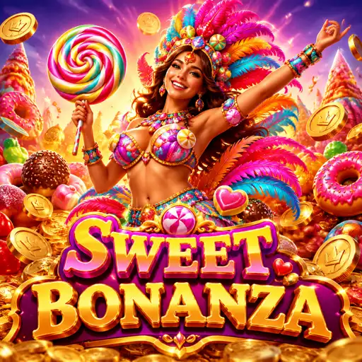 Rodada de giros grátis do Sweet Bonanza com bombas de multiplicador visíveis na grade
